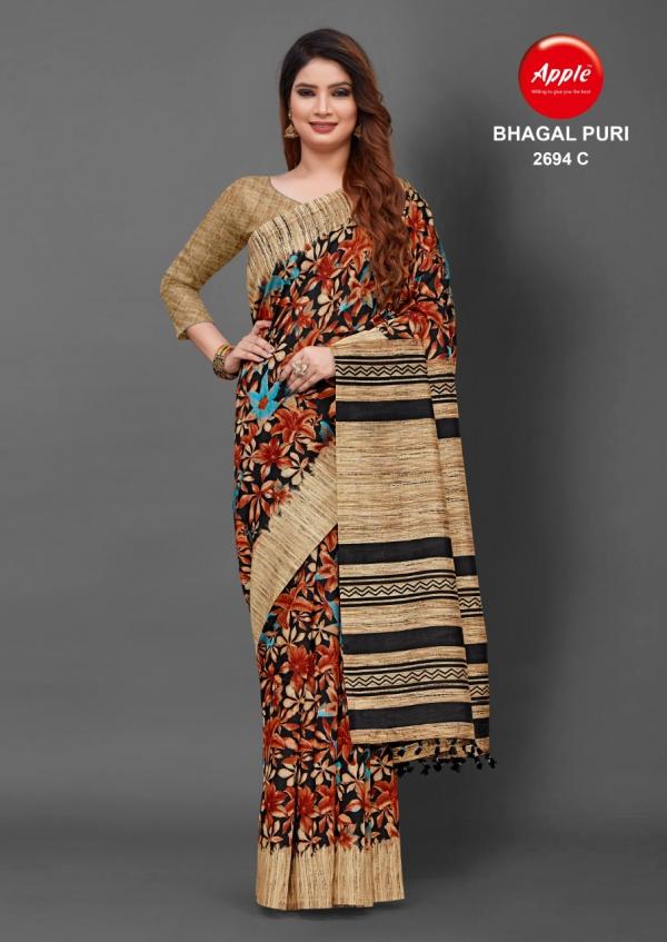 Apple Bhagalpuri 2694 Festive Wear Silk Saree Collection
