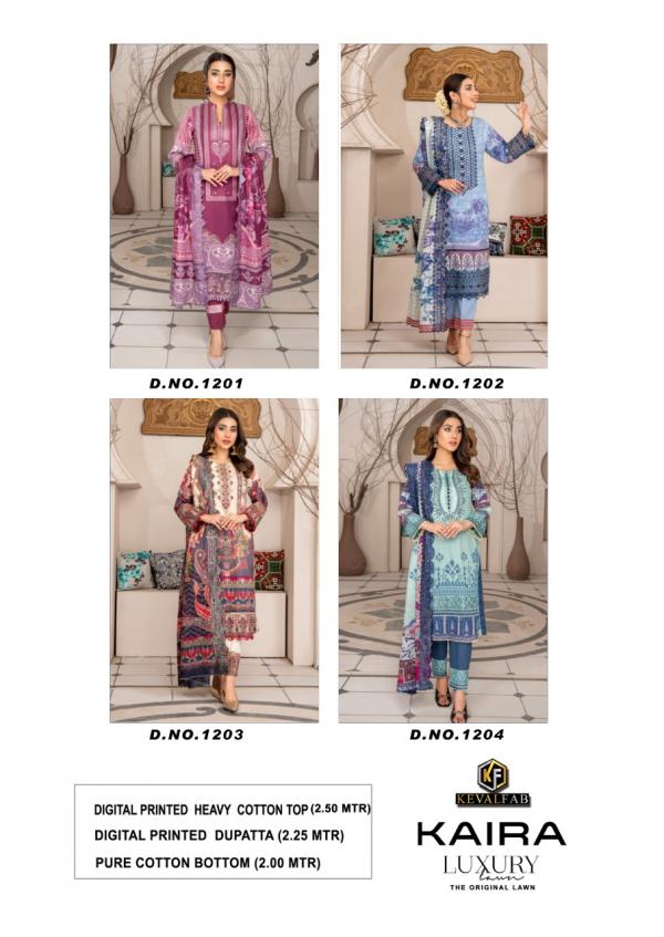 Keval Kaira 12 Luxury Lawn Cotton Dress Material Collection