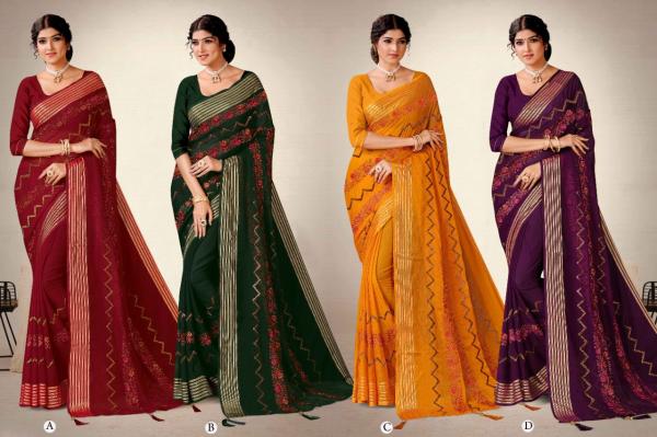 Ronisha Pasmina Fancy Wear Chiffon Saree Collection