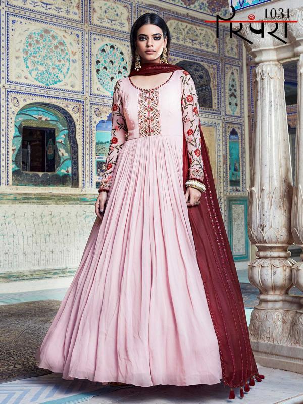 Virasat Parampra 7 Georgette Designer Wedding Wear Ladies Gown Collection