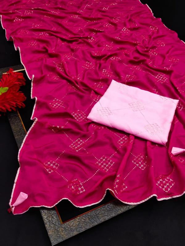 Mahek 98 Party Wear Designer Vichitra Silk Saree Collection