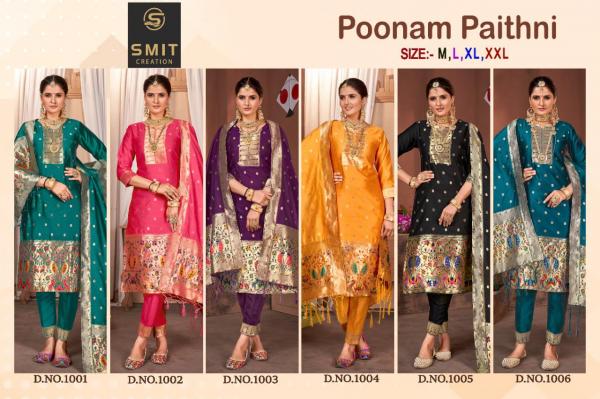 Smit Poonam Paithni Festive Wear Silk Designer Ready Made Collection