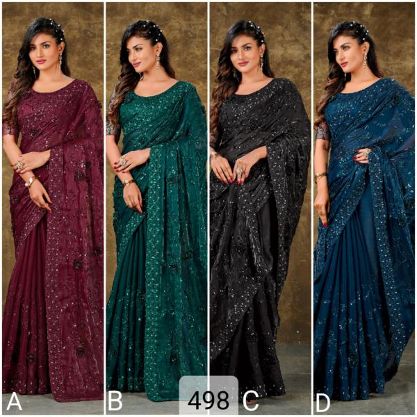 Zara 498 Fancy Designer Jimmy Silk Saree Collection