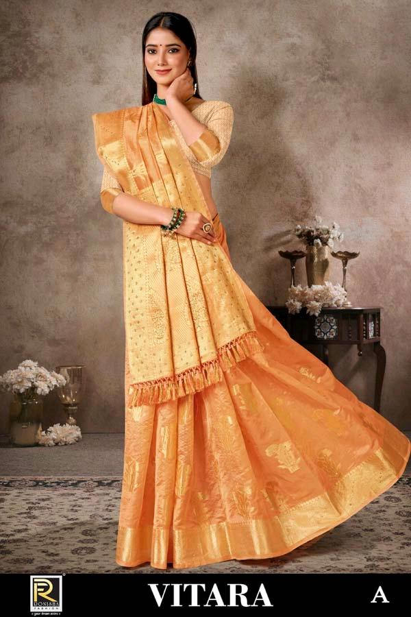 Ronisha Vitara Organza Silk Designar Exclusive Saree Collction 
