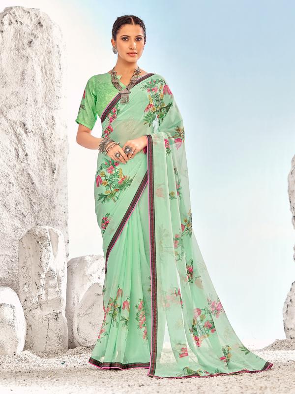 Sanskar Shambhavi Casual Wear Georgette Saree Collection