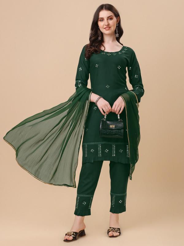 Shubh 11 Beautiful Rayon Kurti Pant With Dupatta Collection