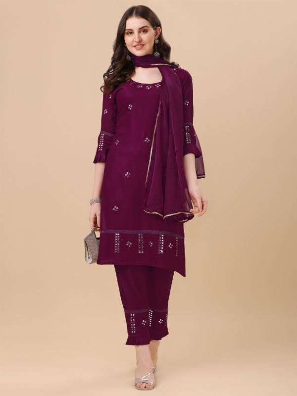 Shubh 11 Beautiful Rayon Kurti Pant With Dupatta Collection