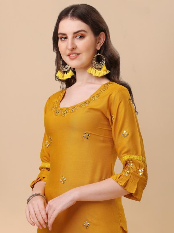 Shubh 11 Beautiful Rayon Kurti Pant With Dupatta Collection