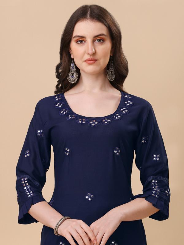 Shubh 11 Beautiful Rayon Kurti Pant With Dupatta Collection