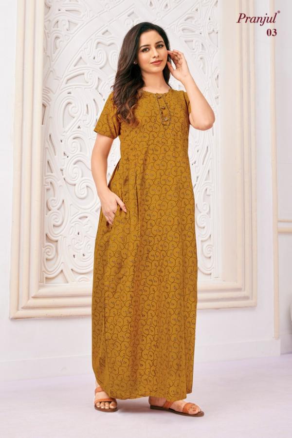 Pranjul Pragati Vol 1 Cototn Designer Nighty Collection