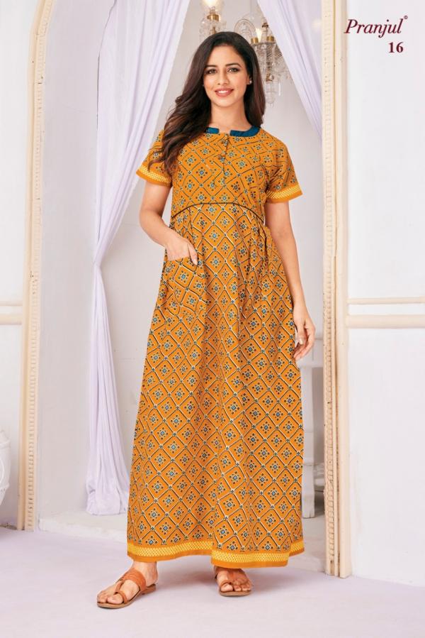 Pranjul Pragati Vol 1 Cototn Designer Nighty Collection