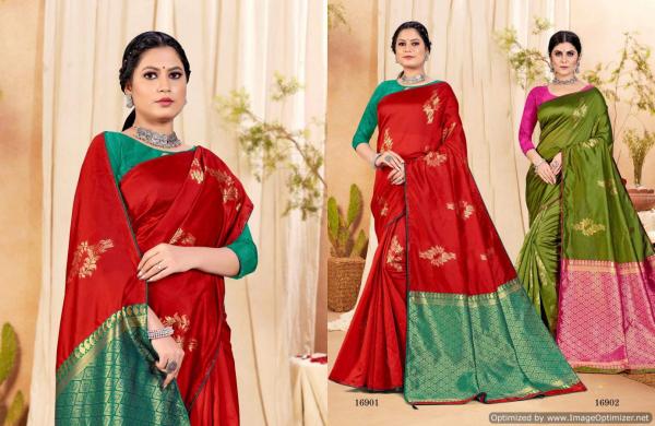 Saroj Shrivalli 4 Litchi Silk Weaving Saree Collection