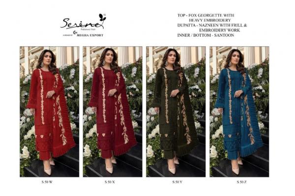 Serene S 50 W To Z Colors Georgette Pakistani Salwar Suits Collection