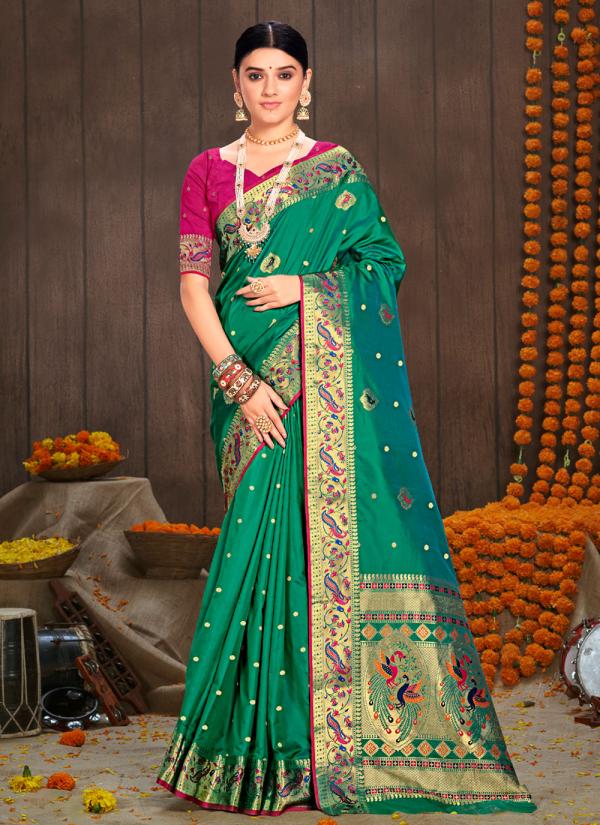 Sangam Sarika Paithani Silk Wedding Saree Collection