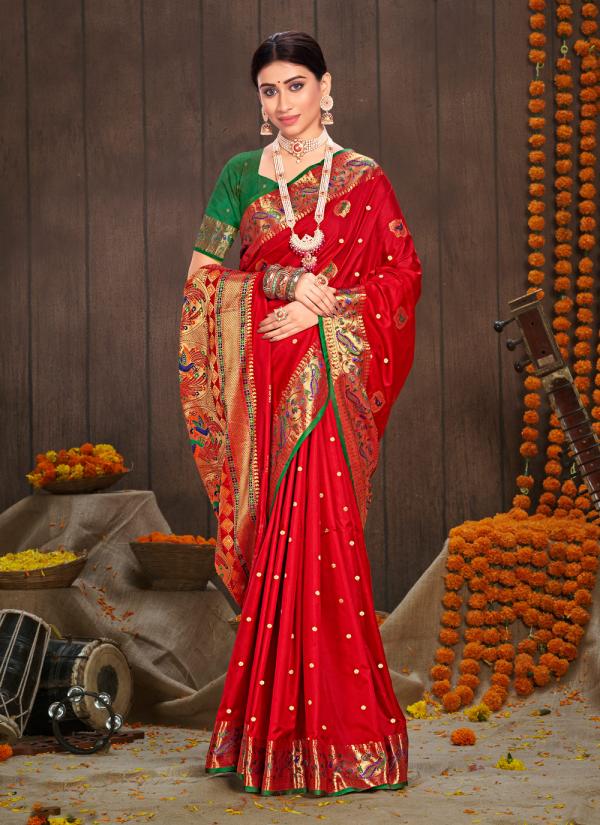 Sangam Sarika Paithani Silk Wedding Saree Collection