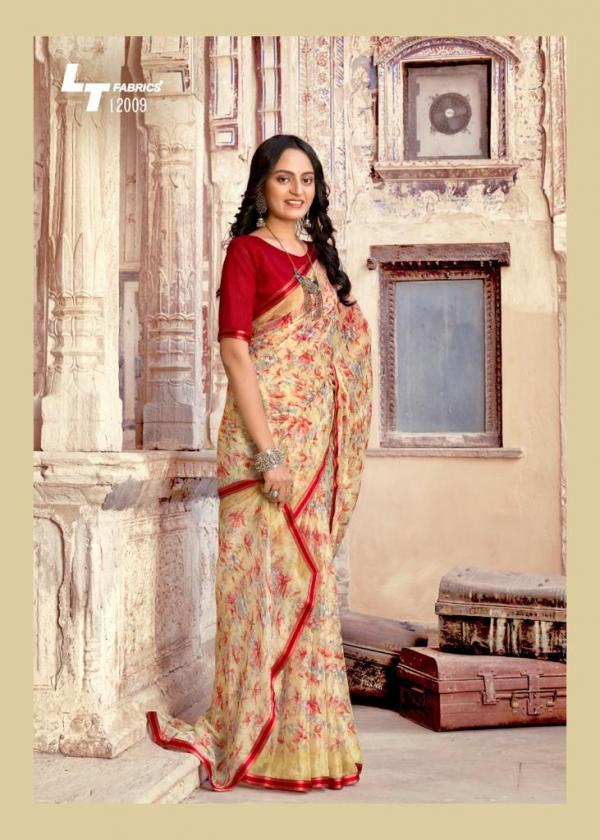 lt fashion innayat chiffon exclusive print saree catalog