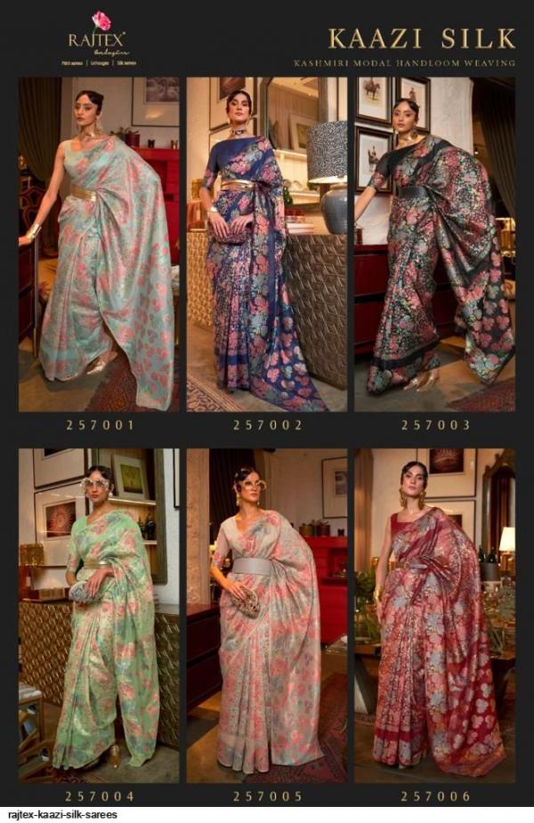 Rajtex Kaazi Silk Handloom Weaving Saree Collection
