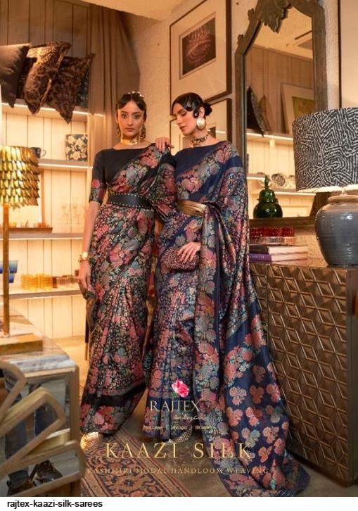 Rajtex Kaazi Silk Handloom Weaving Saree Collection
