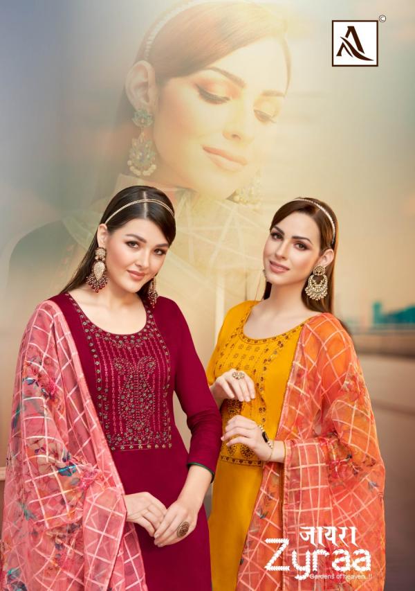 alok suit zyraa zam catchy look Designer Dress Materialcatalog