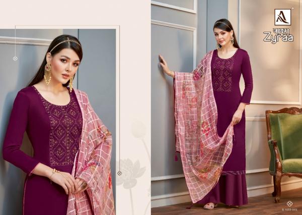 alok suit zyraa zam catchy look Designer Dress Materialcatalog