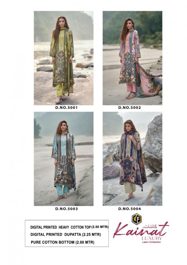 Keval Kainat 5 Luxury Lawn Collection Karachi Dress Material