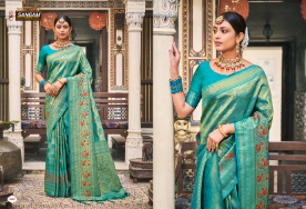 Sangam Saachi Silk Festive Wear Kanjeevaram Sarees