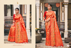 Sangam Saachi Silk Festive Wear Kanjeevaram Sarees