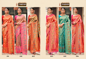 Sangam Saachi Silk Festive Wear Kanjeevaram Sarees