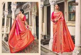 Sangam Saachi Silk Festive Wear Kanjeevaram Sarees