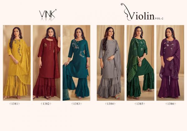 Vink Violin Vol 2 Fancy Kurti Bottom With Dupatta Collection