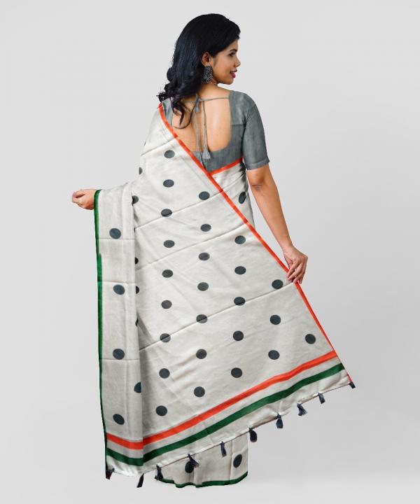 Sc Tiranga Linen Woven Linen Designer Saree Collection