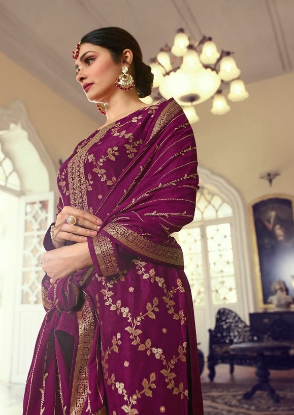 Vinay kaseesh sana hitlist Dola jacquard Designer Salwar Suit 