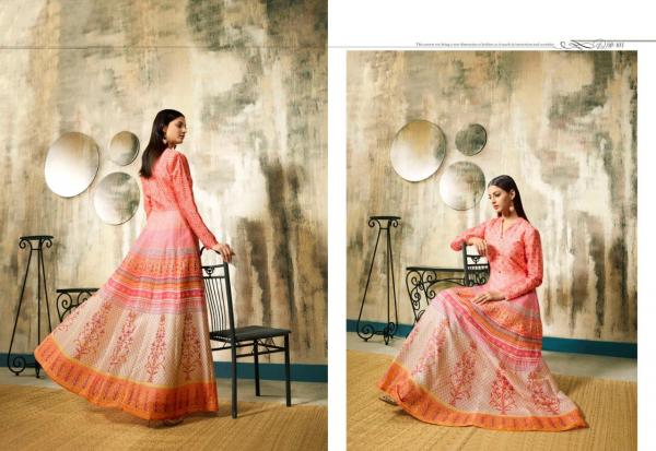 lt fabrics risha chanderi silk catchy look kurti catalog