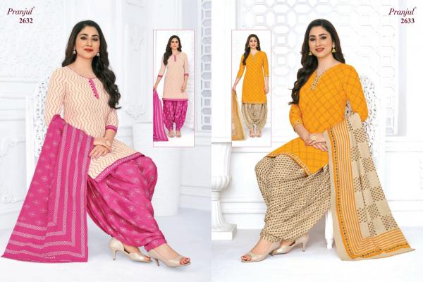 Pranjul Priyanshi Vol-26 Cotton Designer Patiyala Dress Material