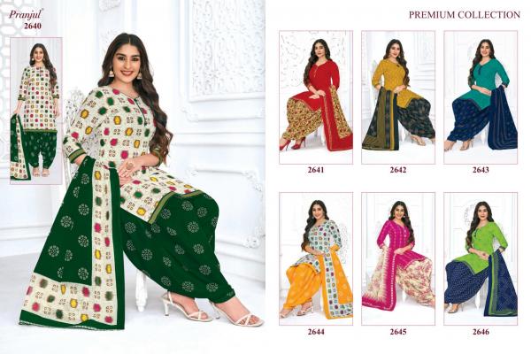 Pranjul Priyanshi Vol-26 Cotton Designer Patiyala Dress Material