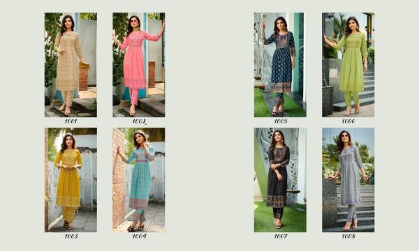 Rangjyot Saarvi Vol 1 Daily Wear Rayon Designer Kurti With Pant Collection