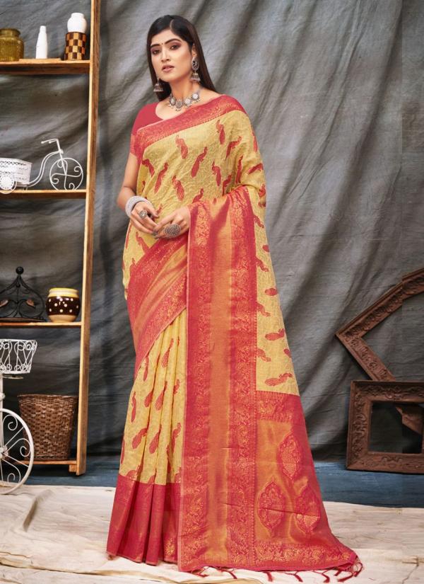 sangam print niranjana organza graceful look saree catalog