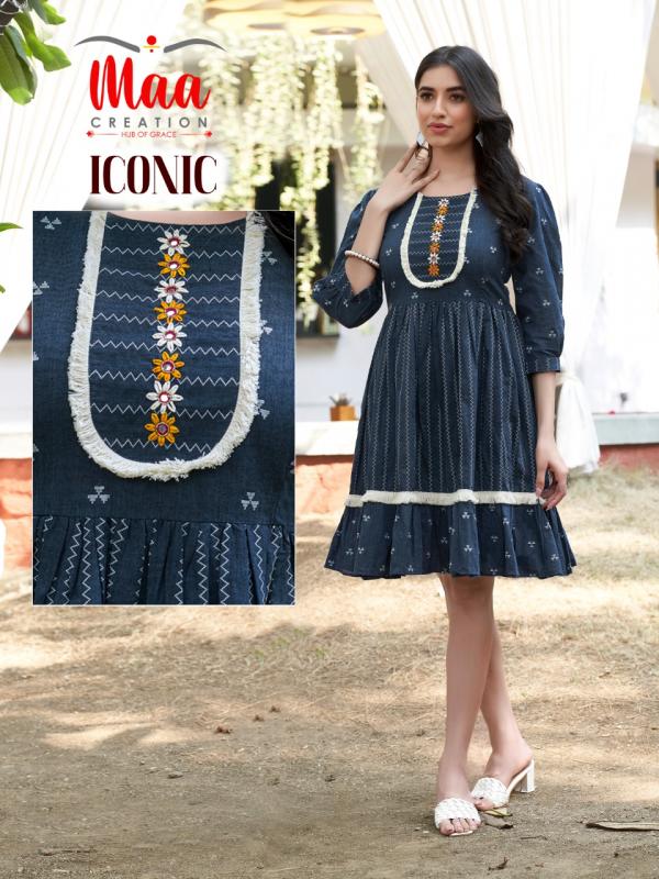 Maa Iconic New Style Cotton Designer Kurti Collection