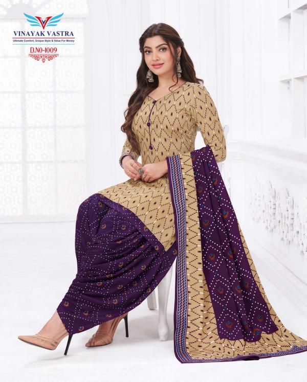 Vinayak Vastra Mantra Vol-1 cotton designer patiyala Dress Materizl