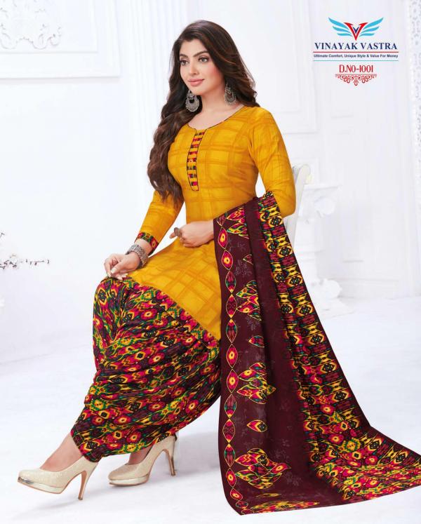 Vinayak Vastra Mantra Vol-1 cotton designer patiyala Dress Materizl