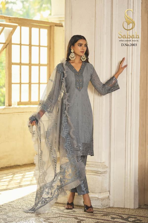 Sabah Begum Georgette Designer Salwar Suit Collection