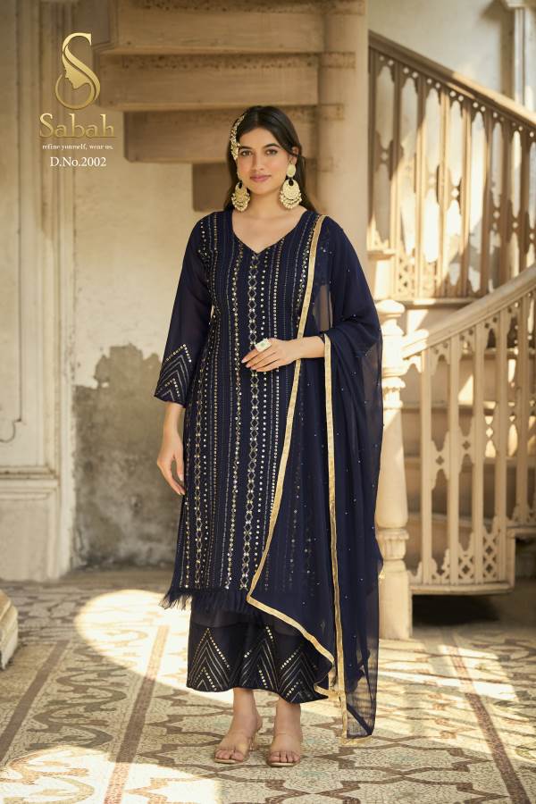 Sabah Begum Georgette Designer Salwar Suit Collection