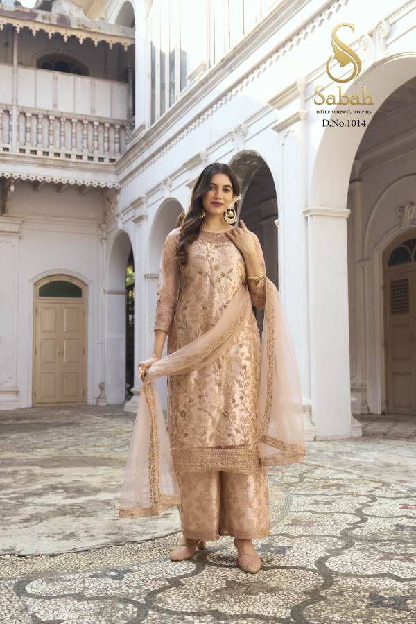 Sabah Khwaab Net Embroidery Designer Salwar Suit Collection