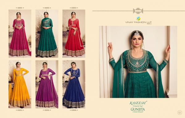 Vinay Kaseesh Gunjita Georgette Designer Ready Made Gown Collection