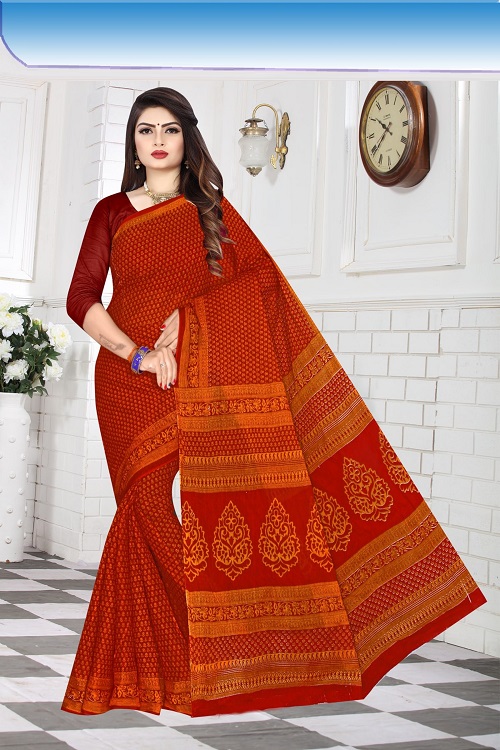 Dhoom 2 Regular Wear Cotton Printed Saree Collection