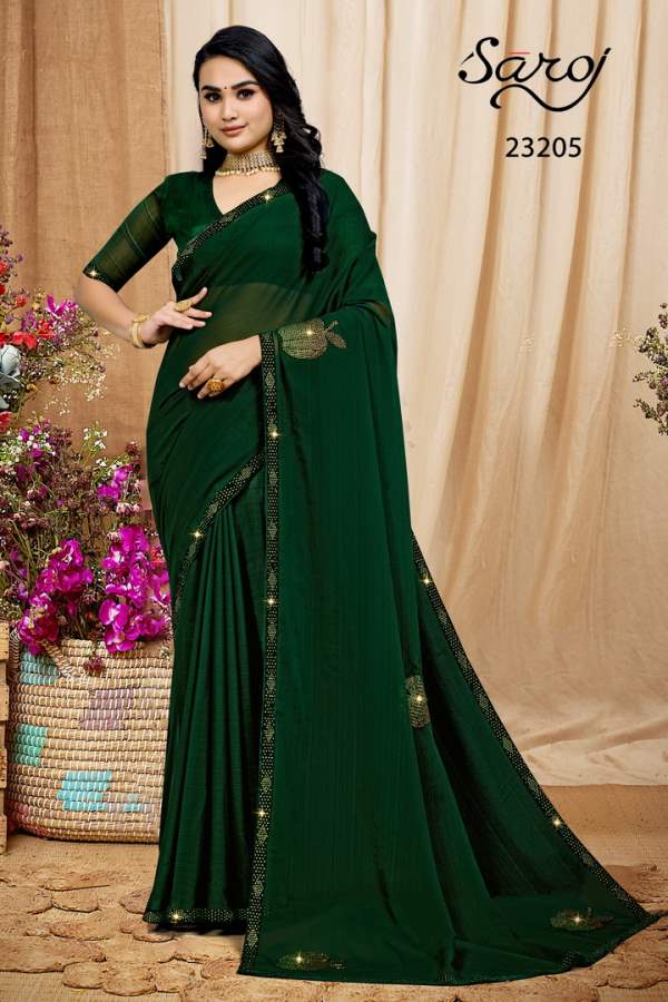 Saroj Facebook Festival Wear Embroidery Saree Collection