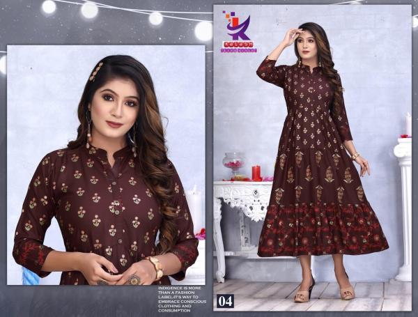 Kalash Moments Fancy Rayon Designer Long Kurti Collection