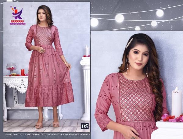 Kalash Moments Fancy Rayon Designer Long Kurti Collection