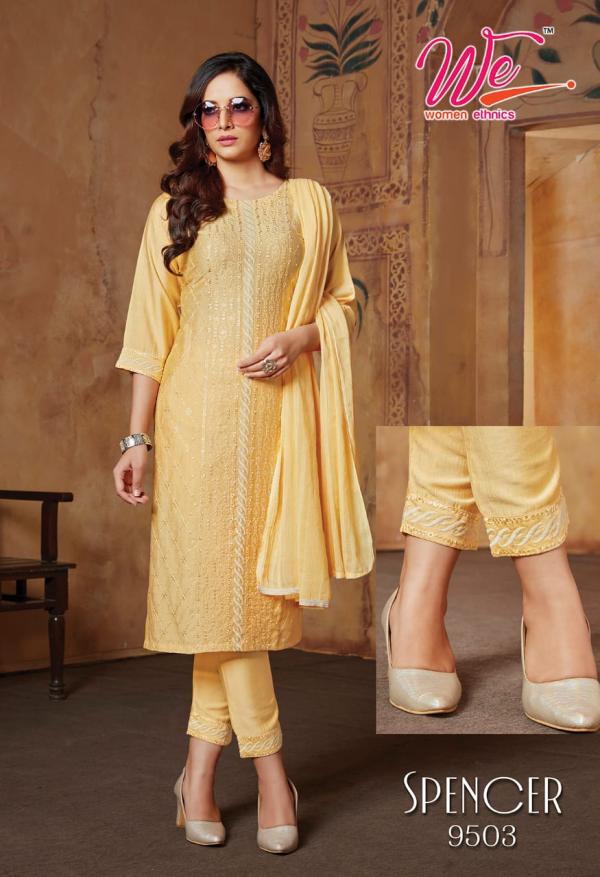 We Spencer Fancy Viscose Kurti With Bottom Dupatta Collevtion