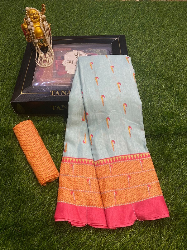 Monalisha 80 Casual Wear Printed Silk Saree Collection